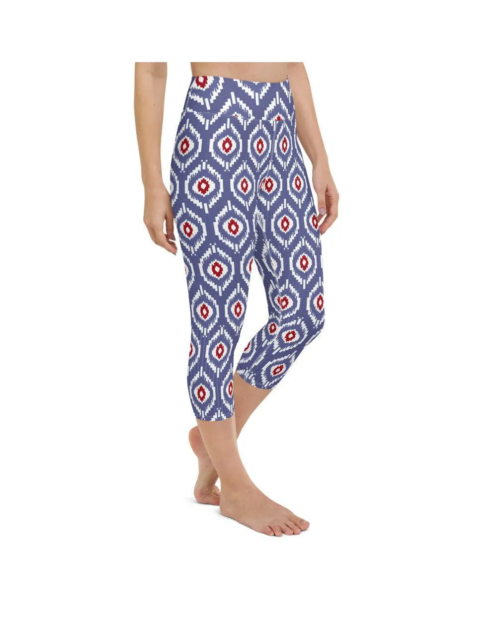 Batik Inspired Yoga Capris