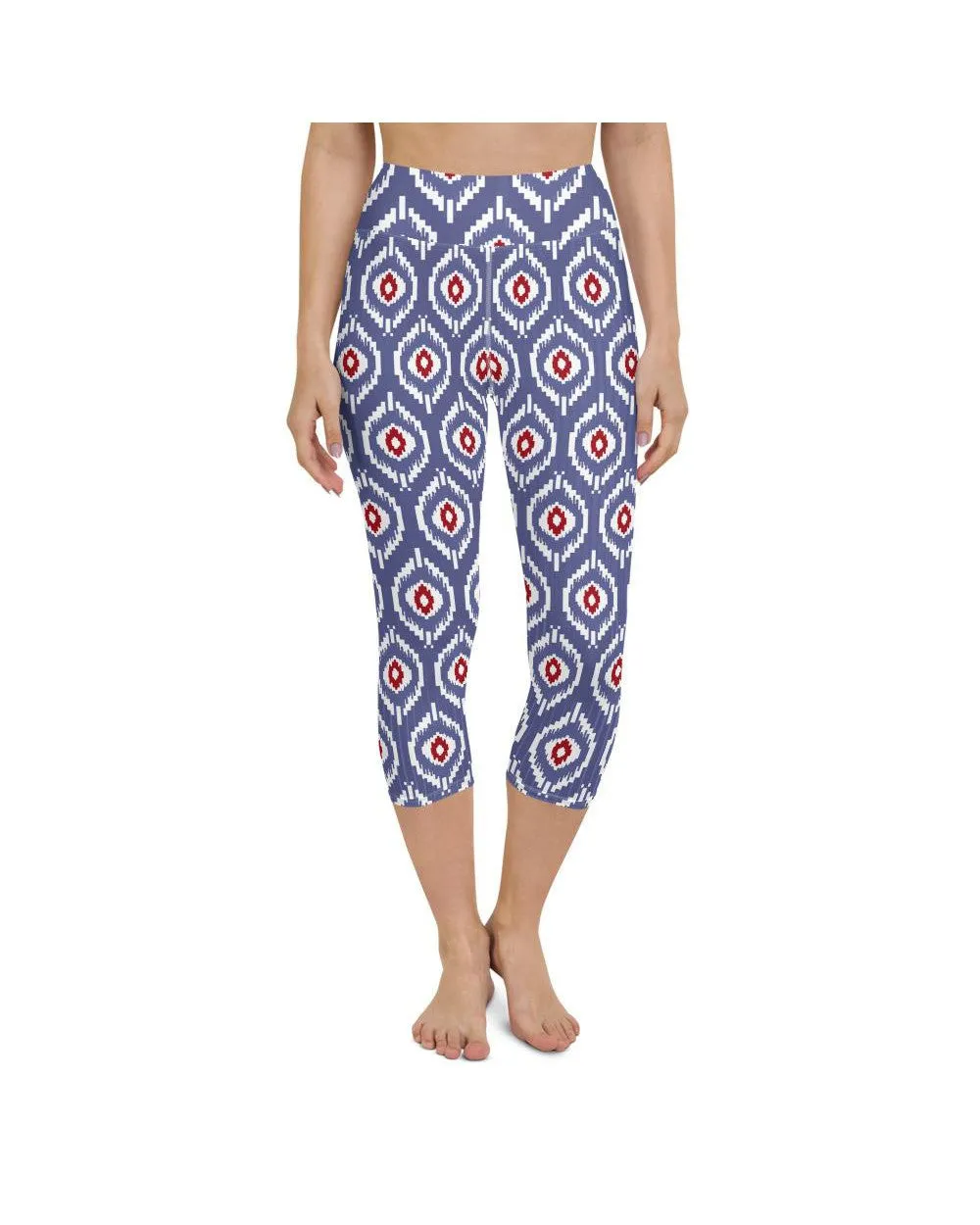 Batik Inspired Yoga Capris