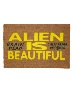 Beautiful Alien Welcome Mat - Tan