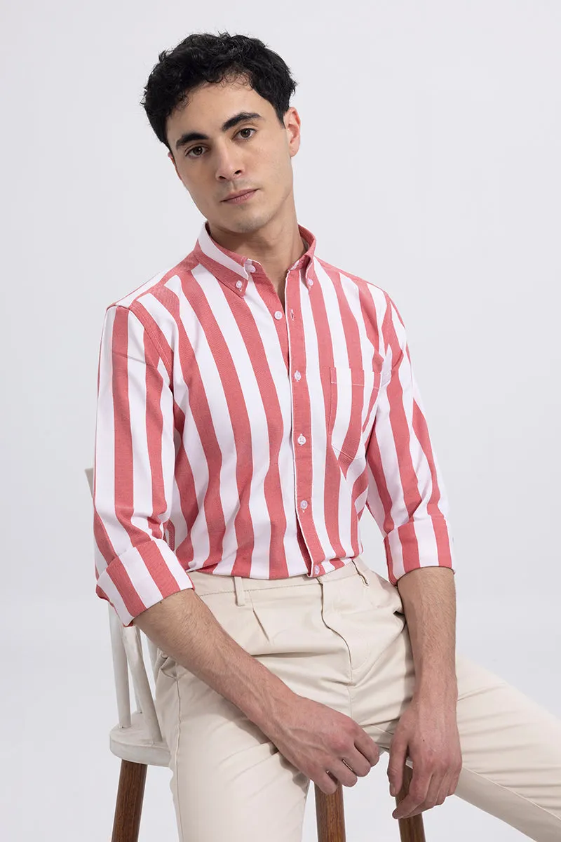 Bengal Stripe Red Shirt