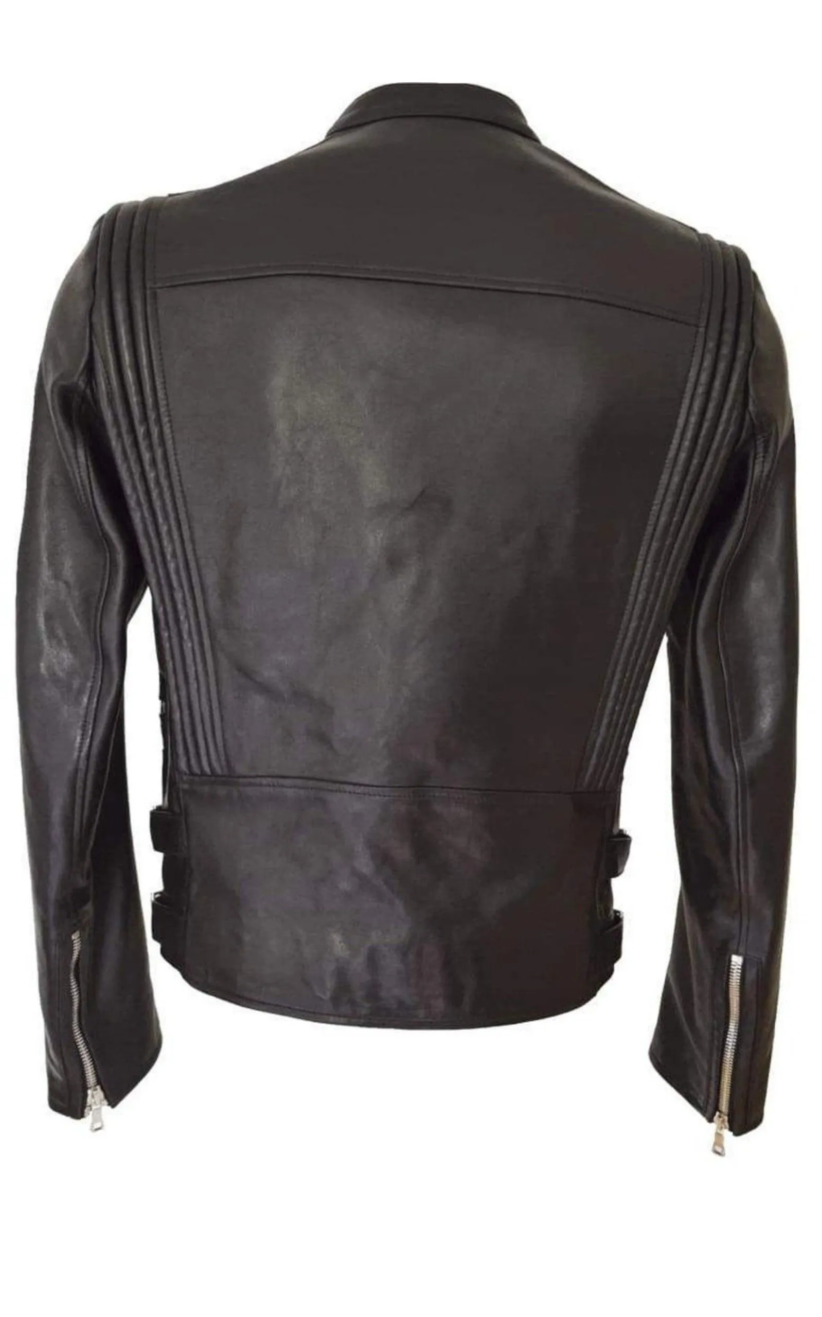 Black Leather Biker Jacket