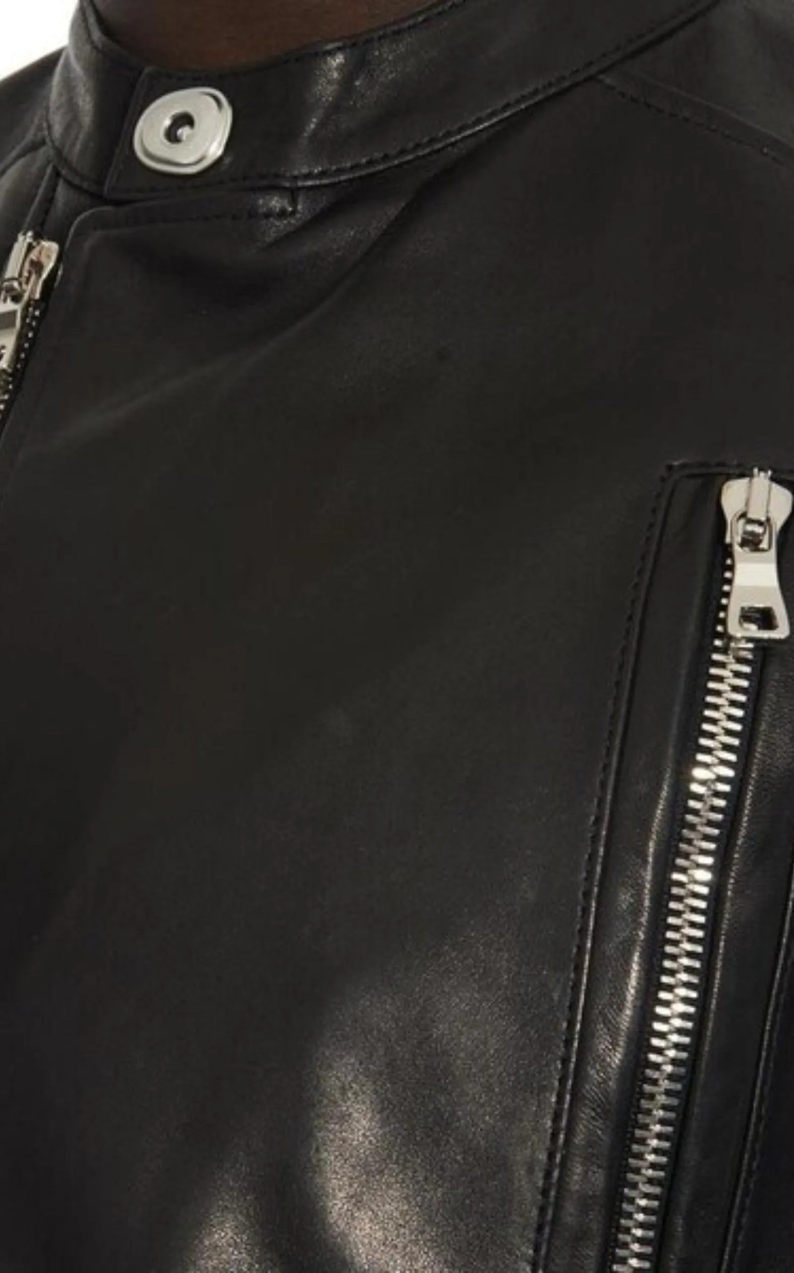 Black Leather Biker Jacket