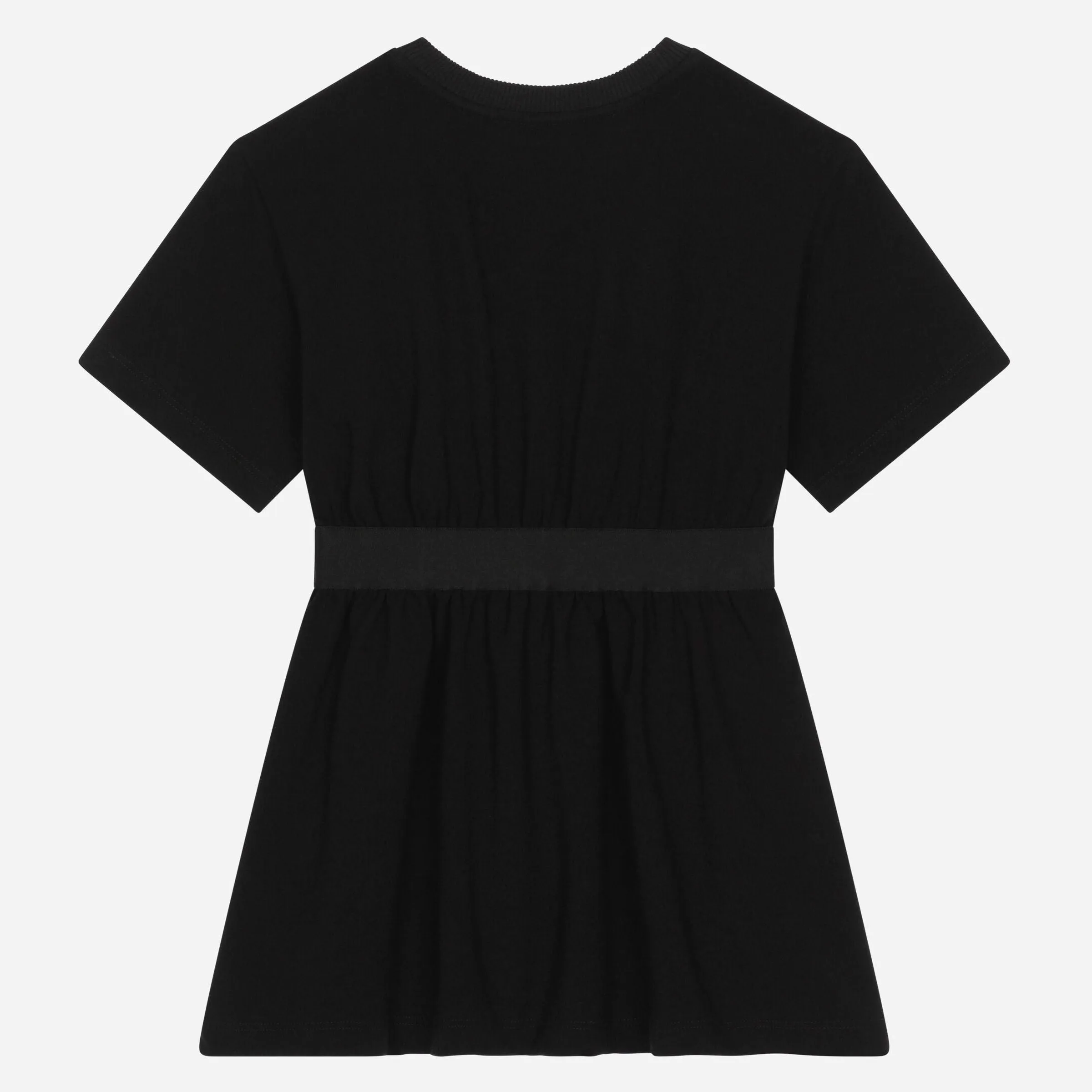 Black Logo Waistband Dress