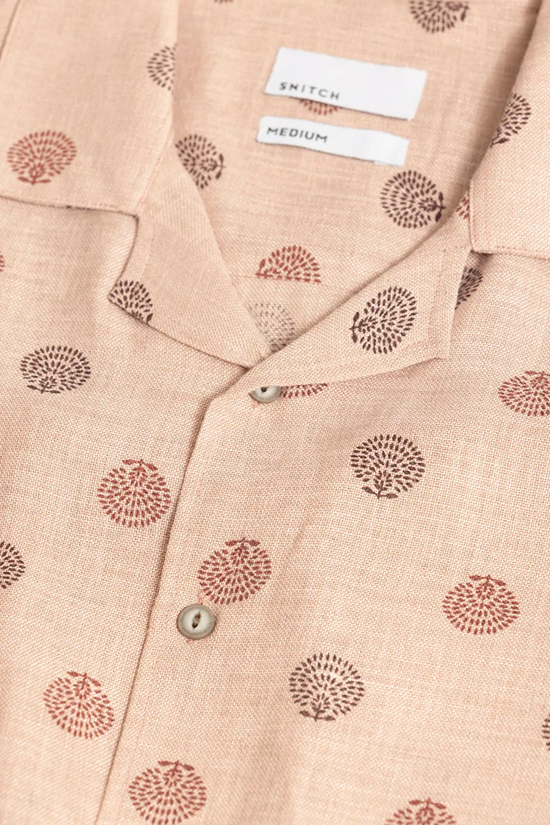 Blooming Leaf Beige Shirt