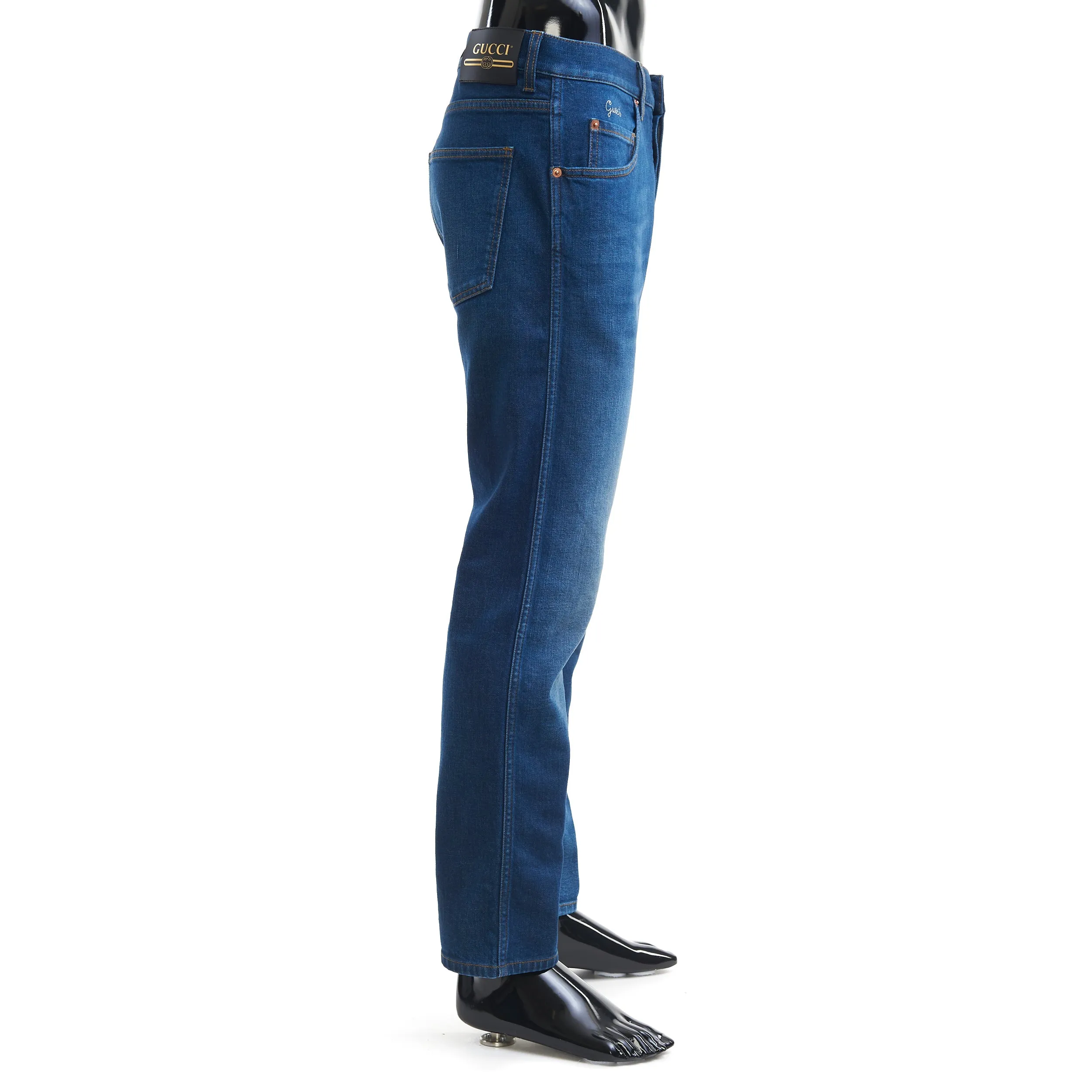 Blue Tapered Denim Pant