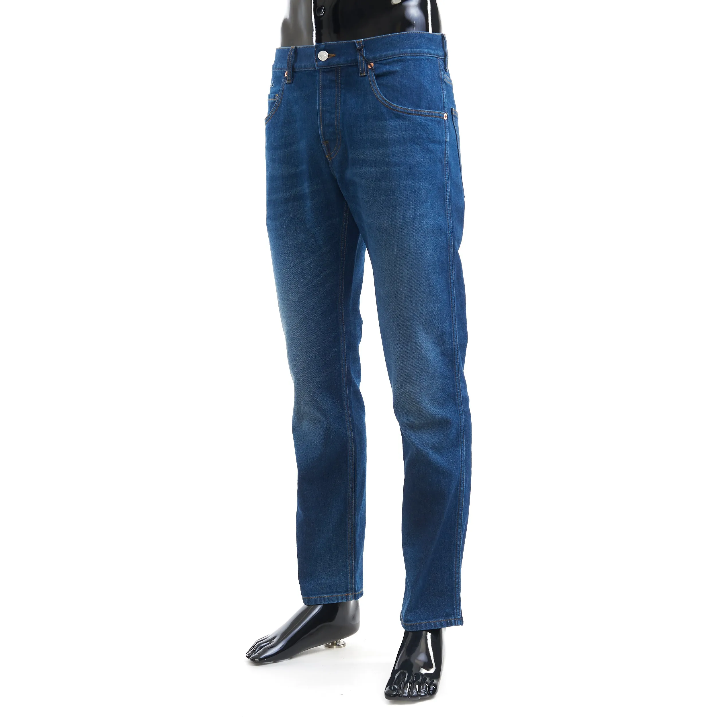 Blue Tapered Denim Pant