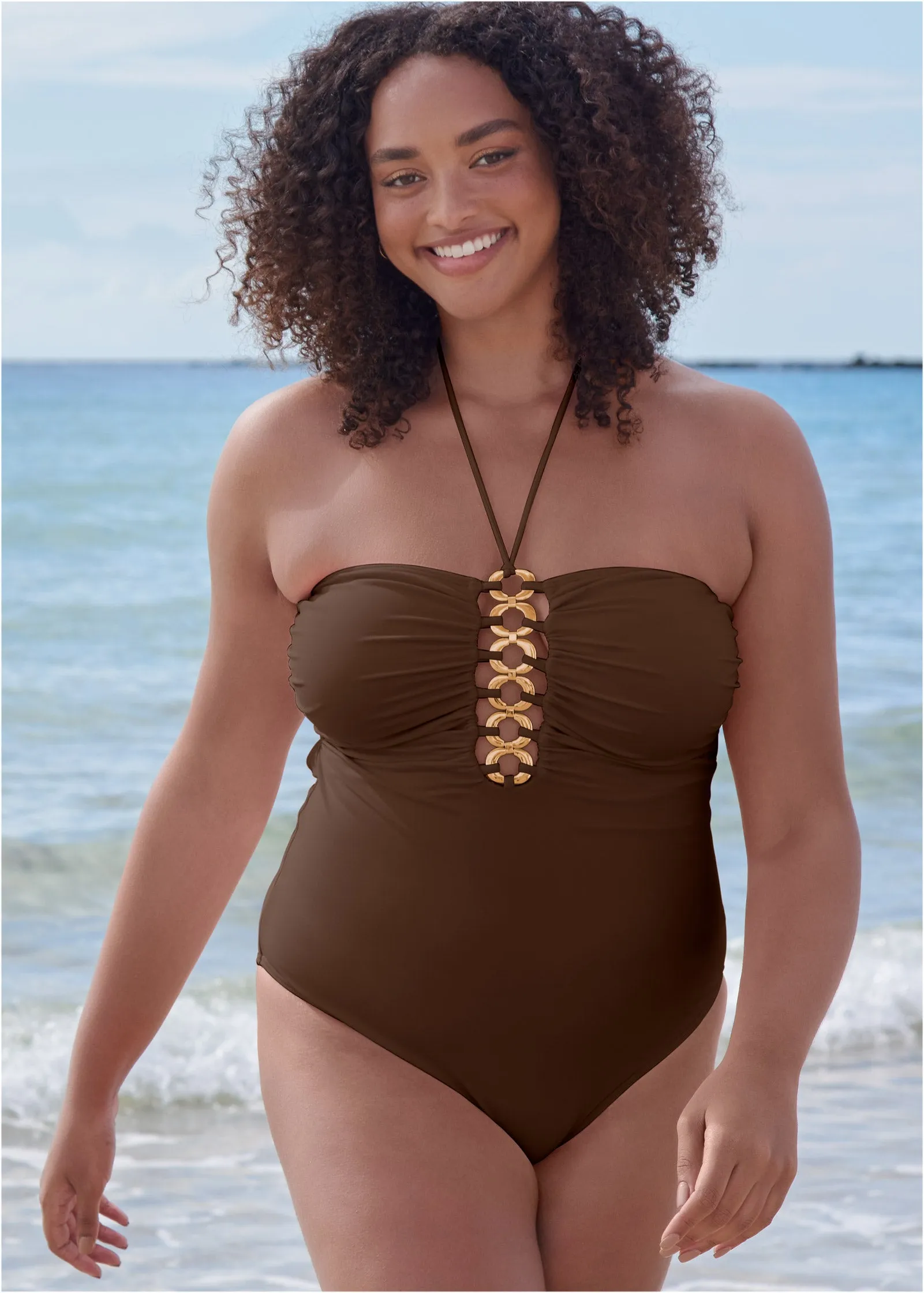 Bold One-Piece - Mocha