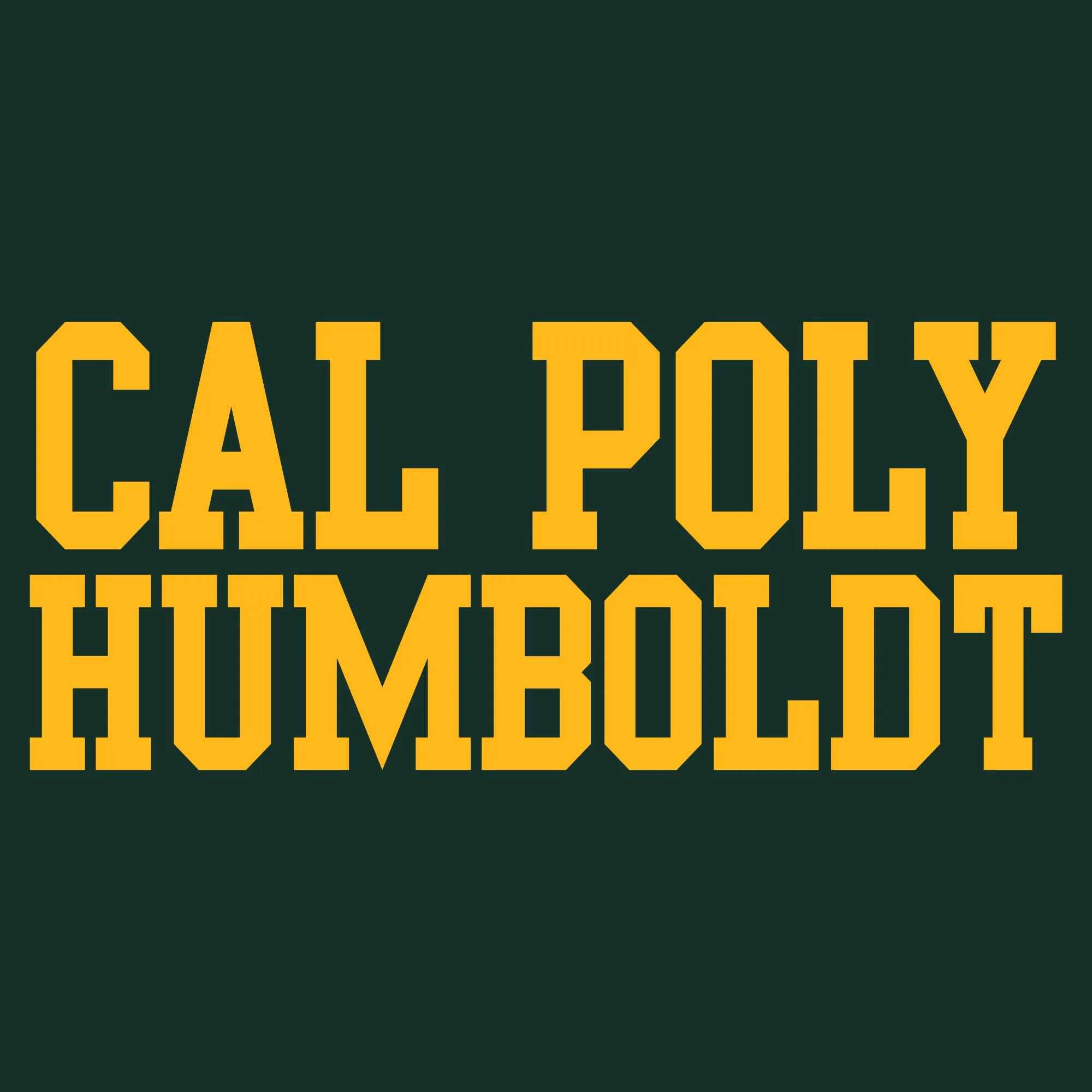 Cal Poly Humboldt Lumberjacks Basic Block Women's T Shirt - Forest