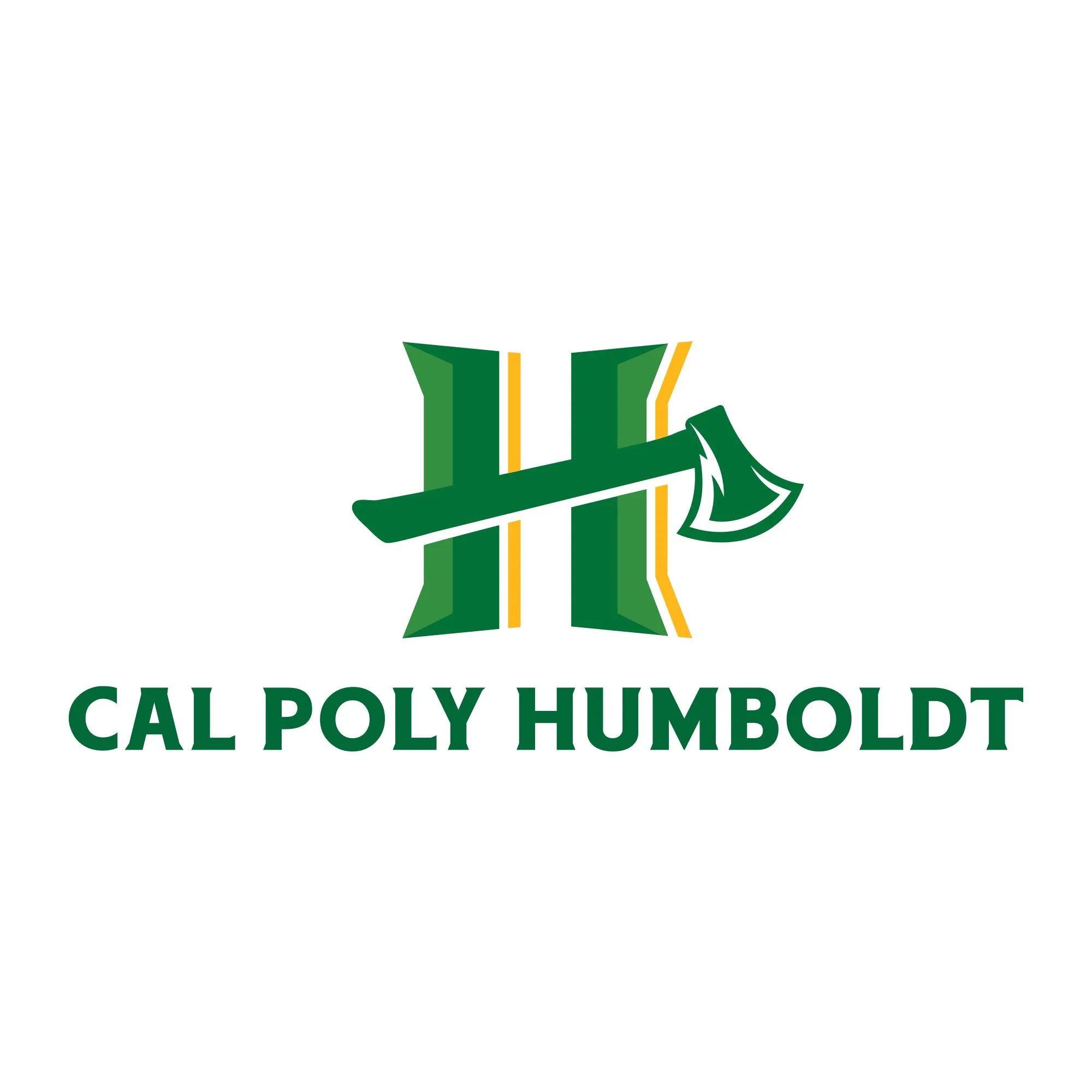 Cal Poly Humboldt Lumberjacks Primary Logo Youth T Shirt - White