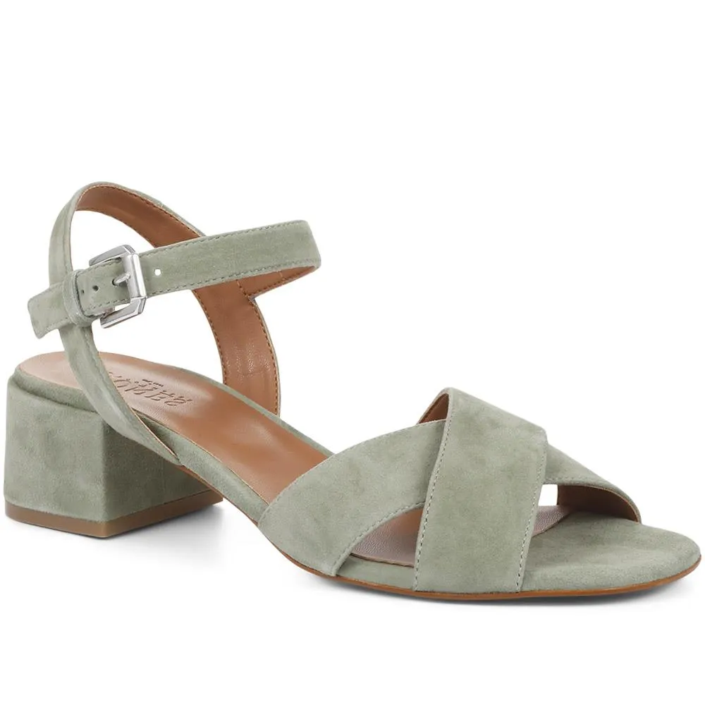 Carrington Suede Block Heel Sandals - CARRINGTON / 321 990