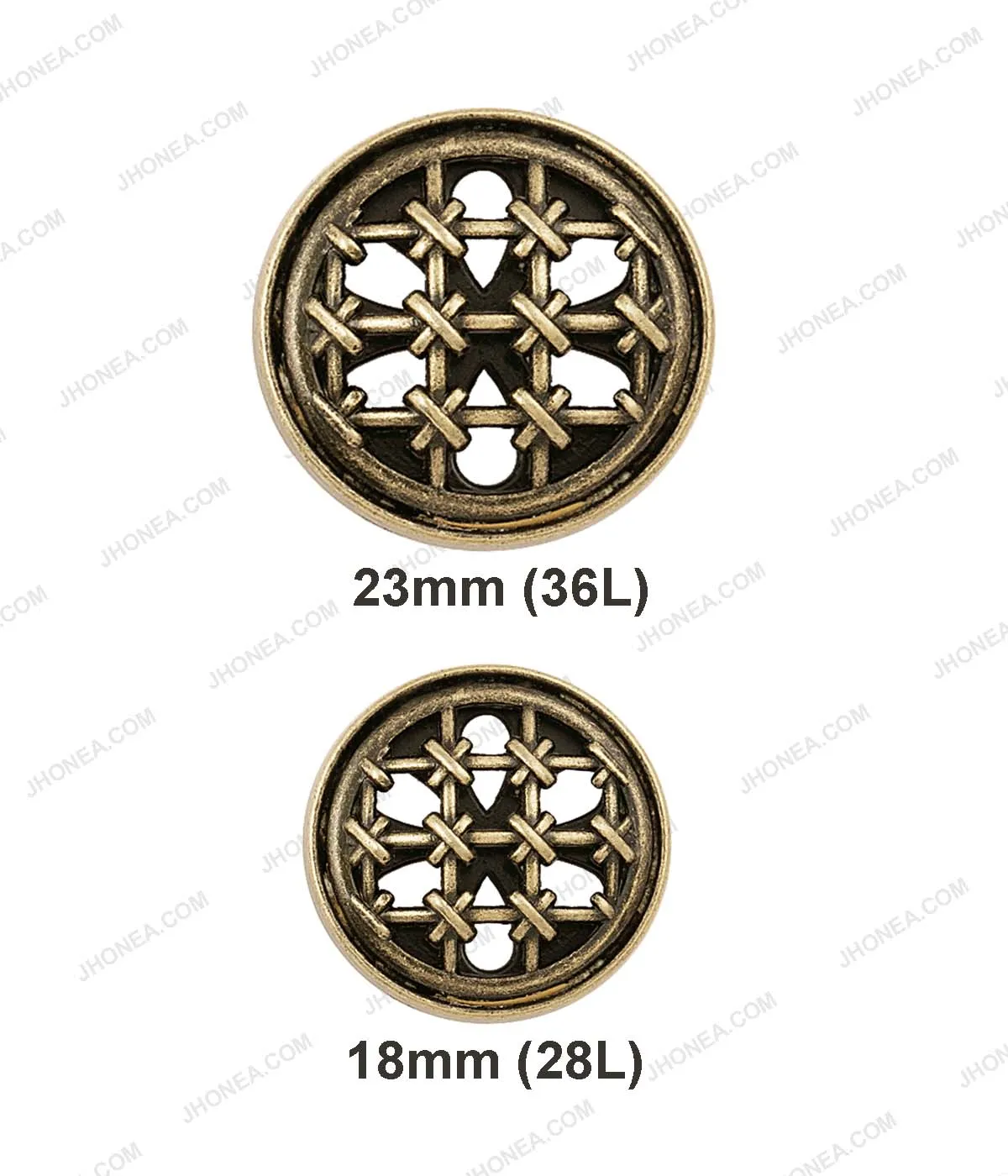 Celtic Design Cutwork Antique Brass Dome Surface Buttons