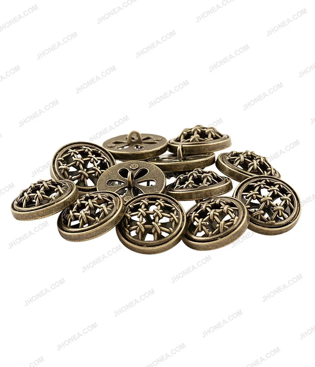 Celtic Design Cutwork Antique Brass Dome Surface Buttons