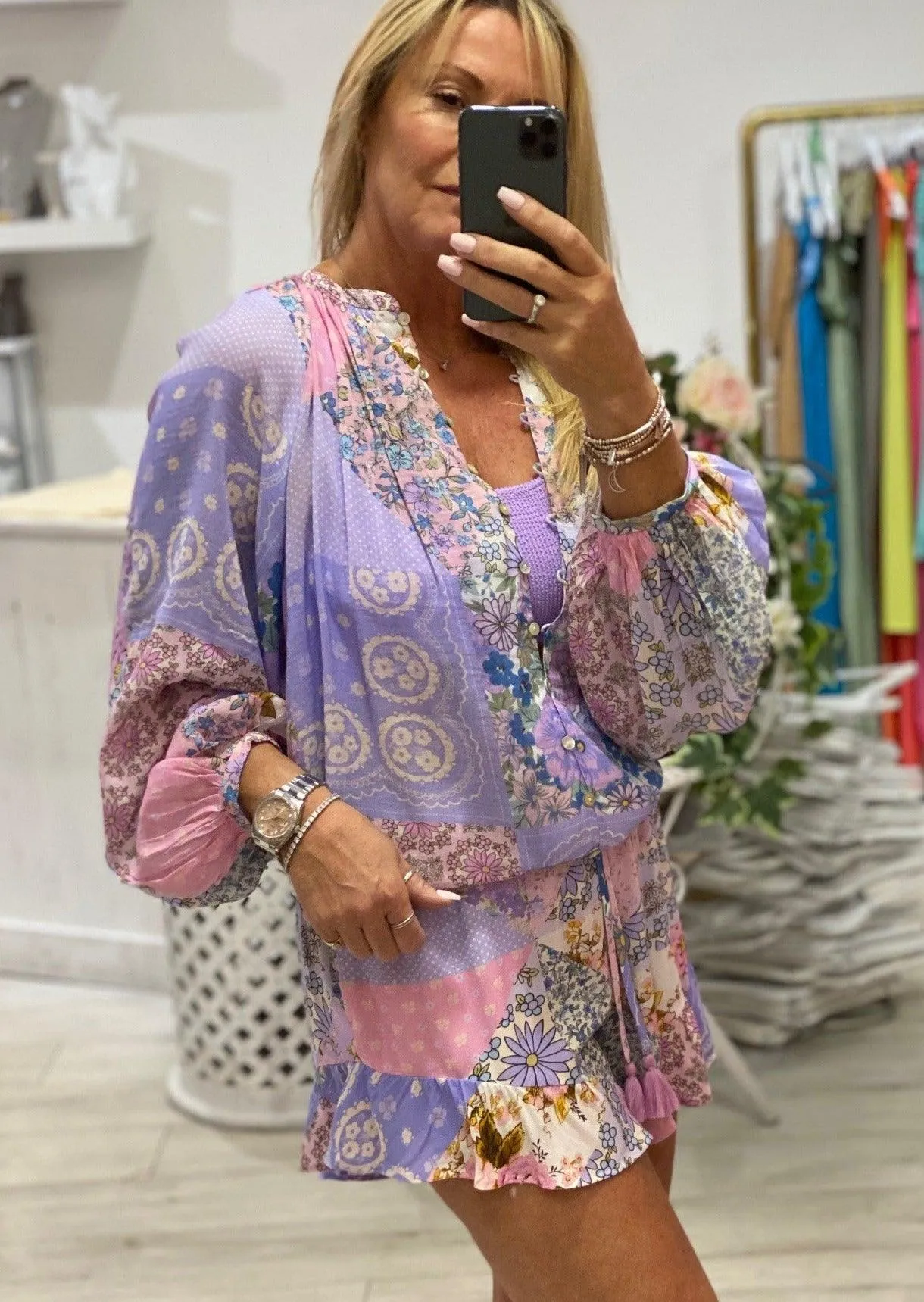 Cha Cha Blouse in Jacaranda