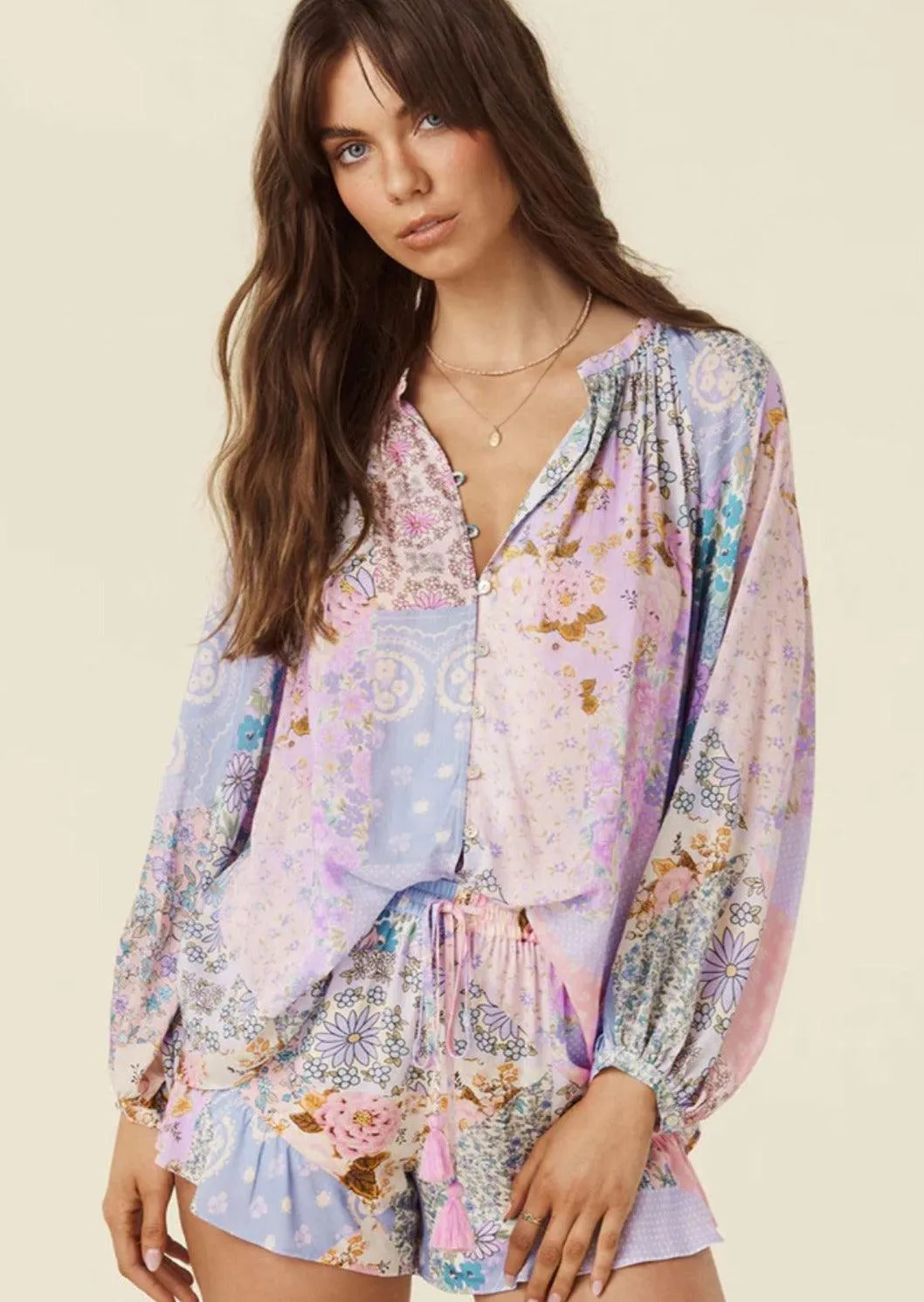 Cha Cha Blouse in Jacaranda