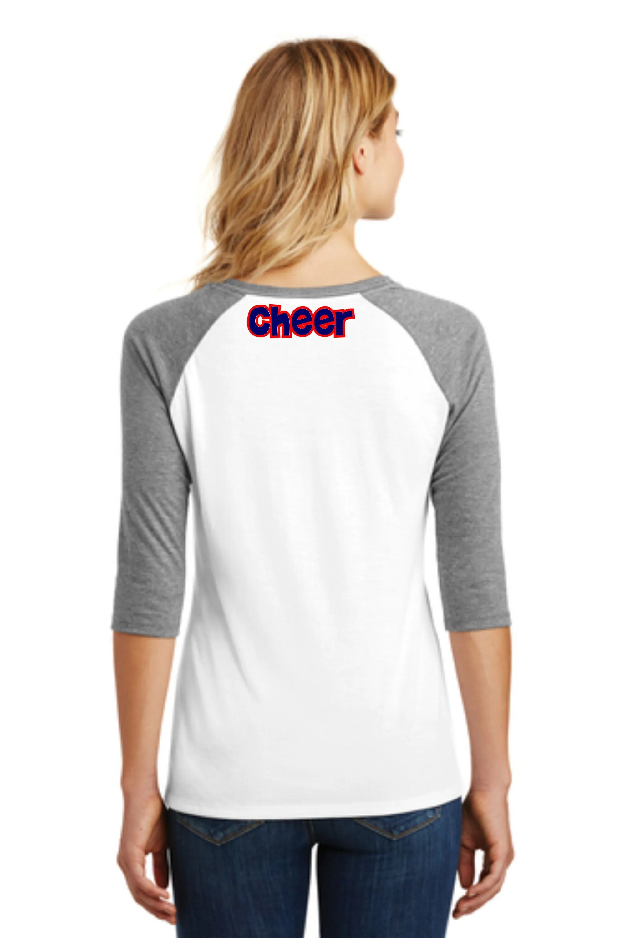 Chap Cheer Glitter Wolverines Paw Raglan