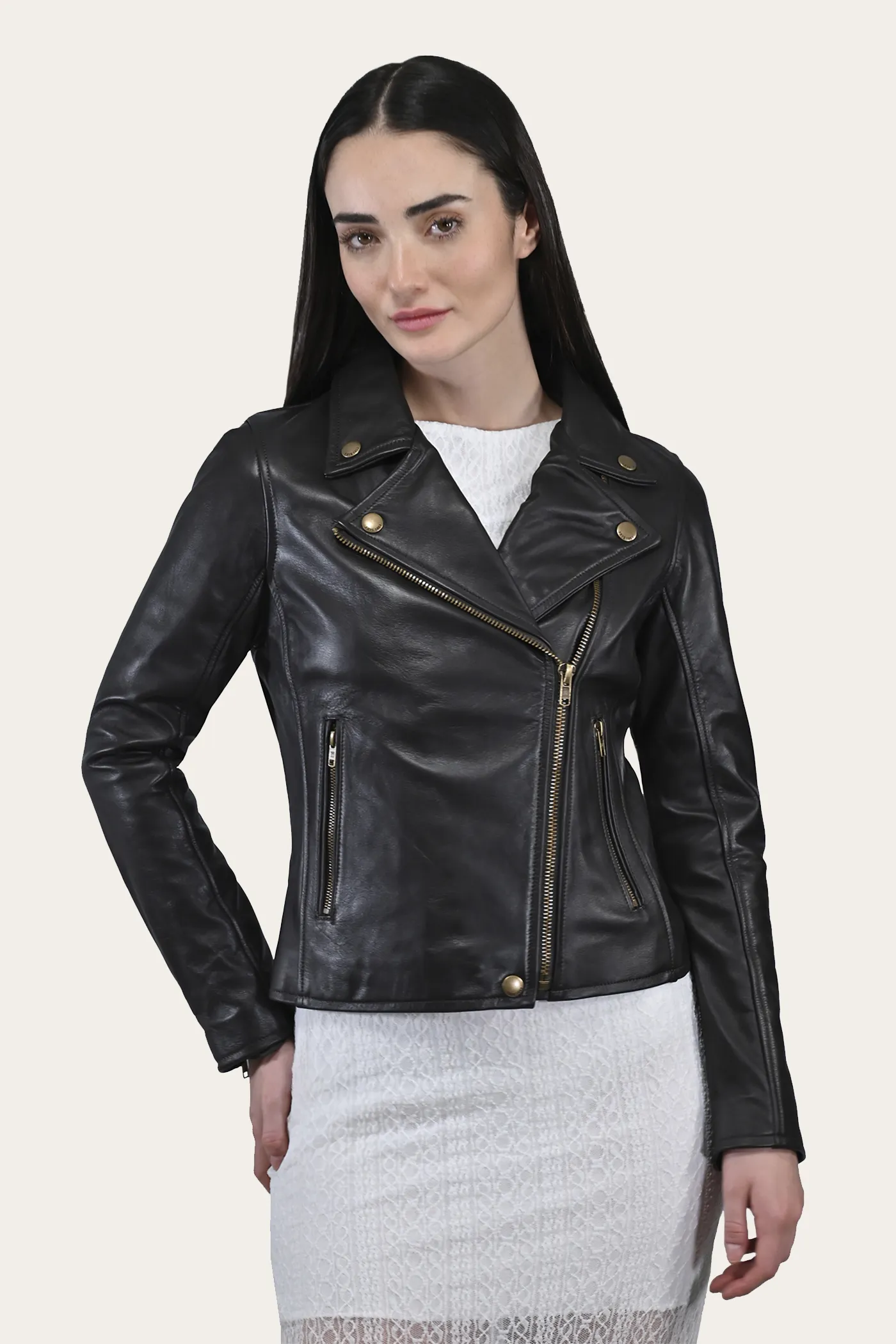 Classic Biker Leather Jacket