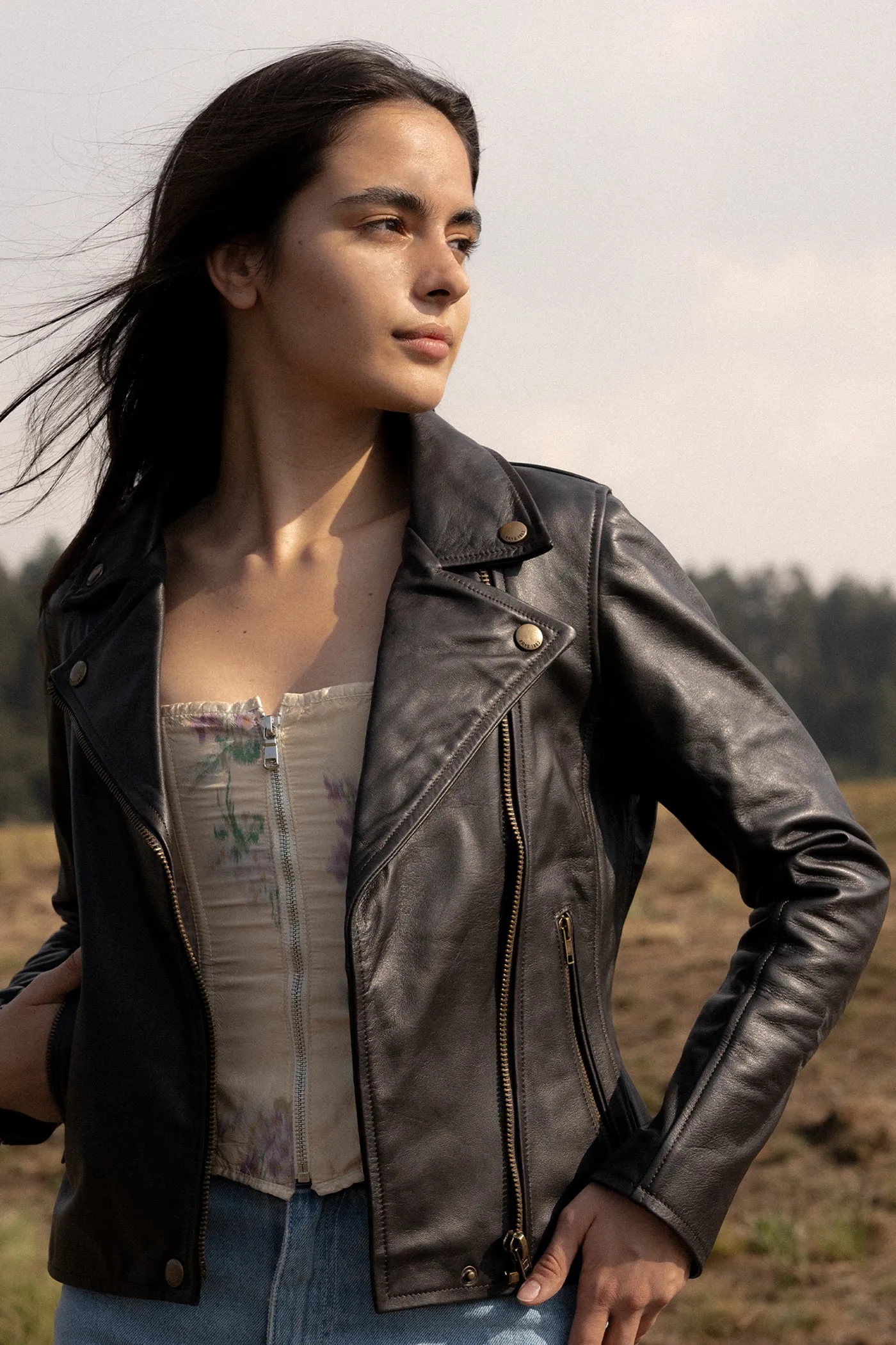 Classic Biker Leather Jacket