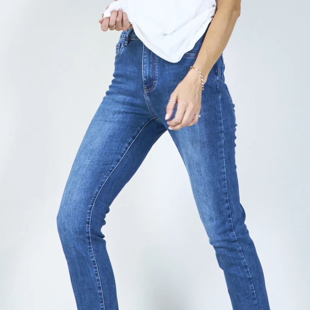 Classic high-waisted skinny jeans wholesale