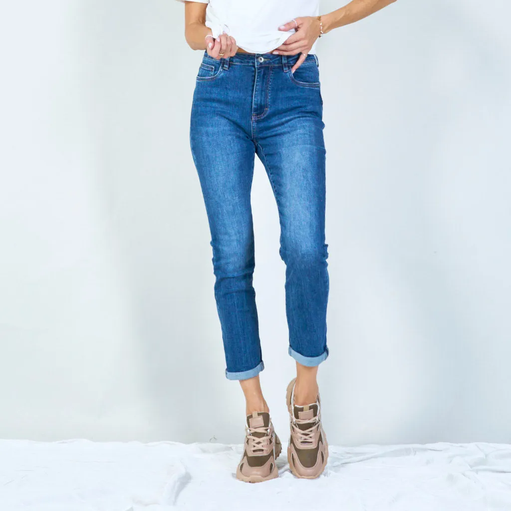 Classic high-waisted skinny jeans wholesale