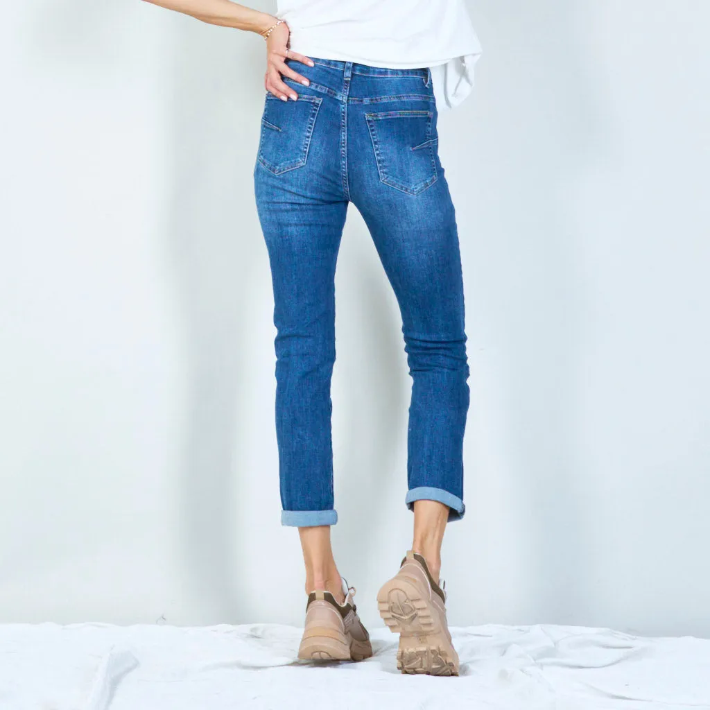 Classic high-waisted skinny jeans wholesale