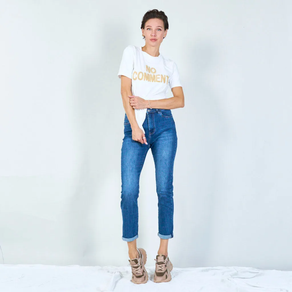 Classic high-waisted skinny jeans wholesale