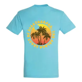 CLEETHORPES GOLDEN COAST T-SHIRT - AQUA -