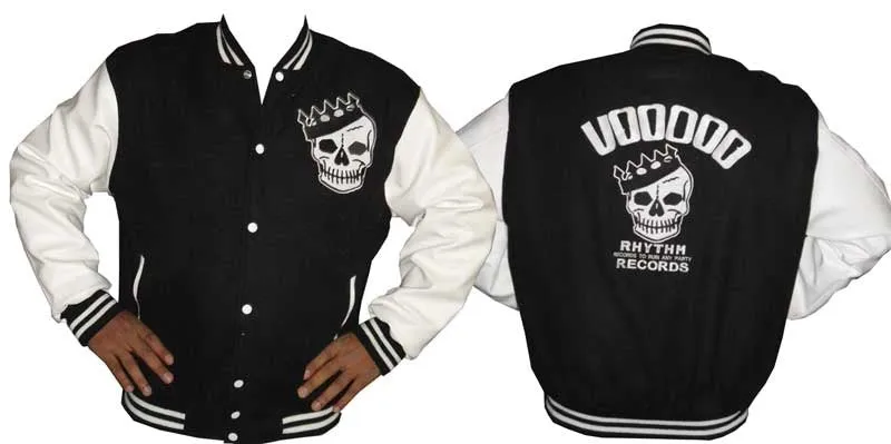 College Jacket - Voodoo Rhythm - BLACK/WHITE