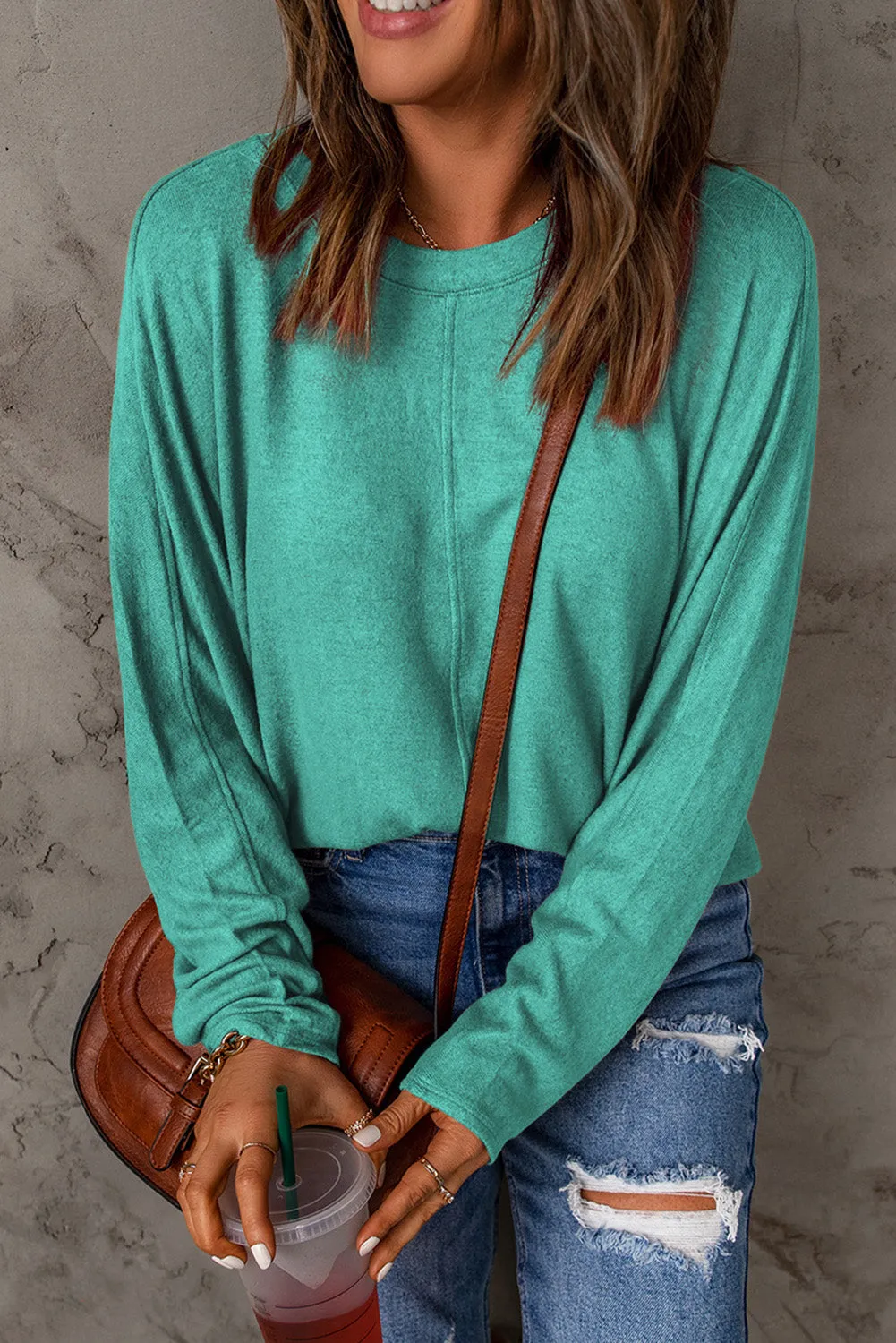 Color Patchwork Long Sleeve Top