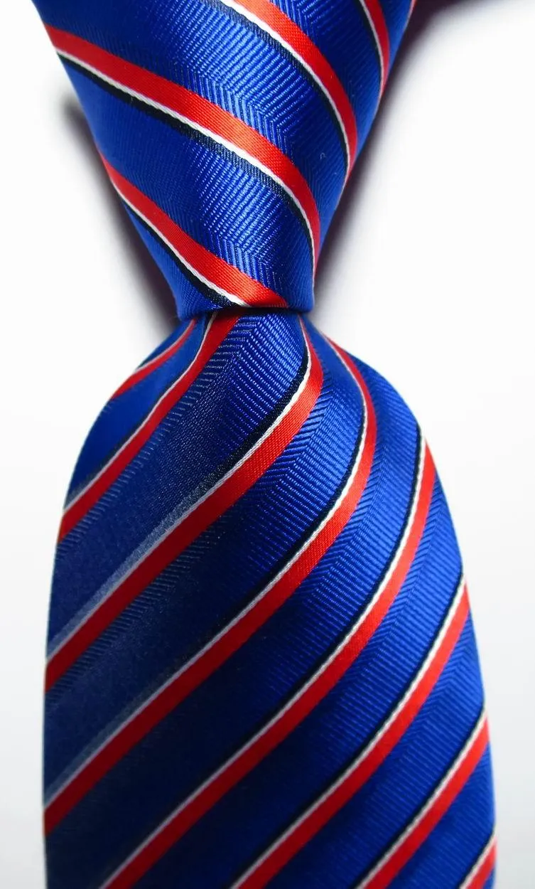 Colorful Striped Silk Neckties 100% Silk Mens Neck Tie