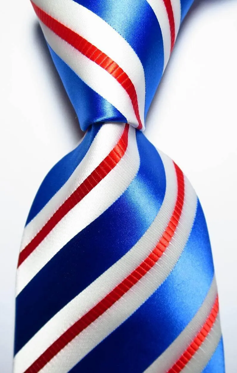 Colorful Striped Silk Neckties 100% Silk Mens Neck Tie