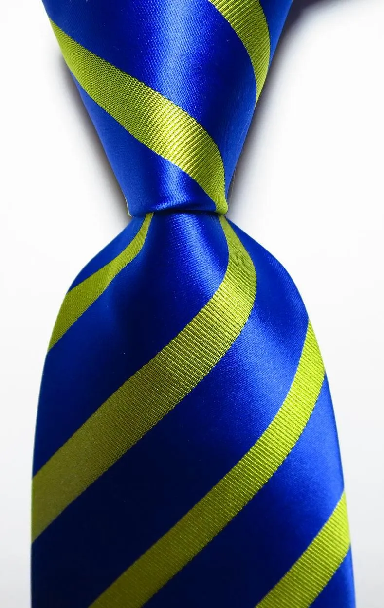 Colorful Striped Silk Neckties 100% Silk Mens Neck Tie