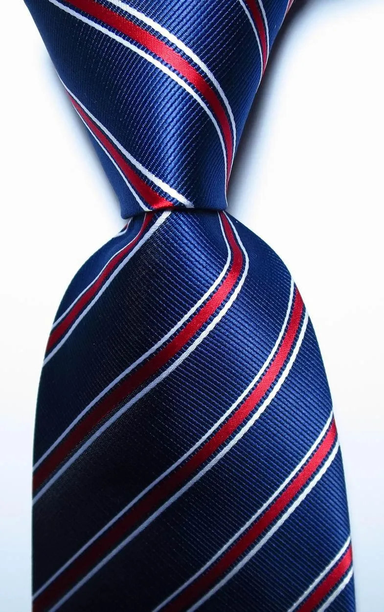 Colorful Striped Silk Neckties 100% Silk Mens Neck Tie