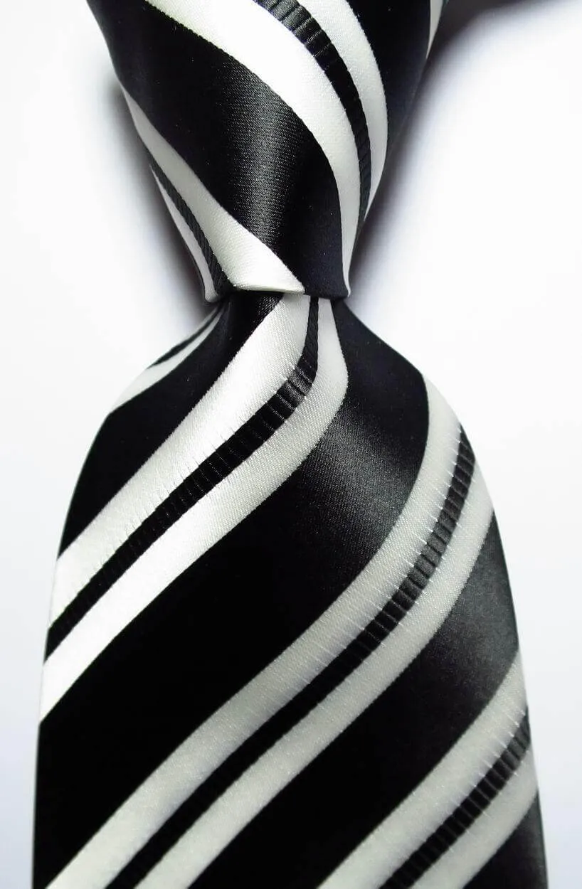 Colorful Striped Silk Neckties 100% Silk Mens Neck Tie