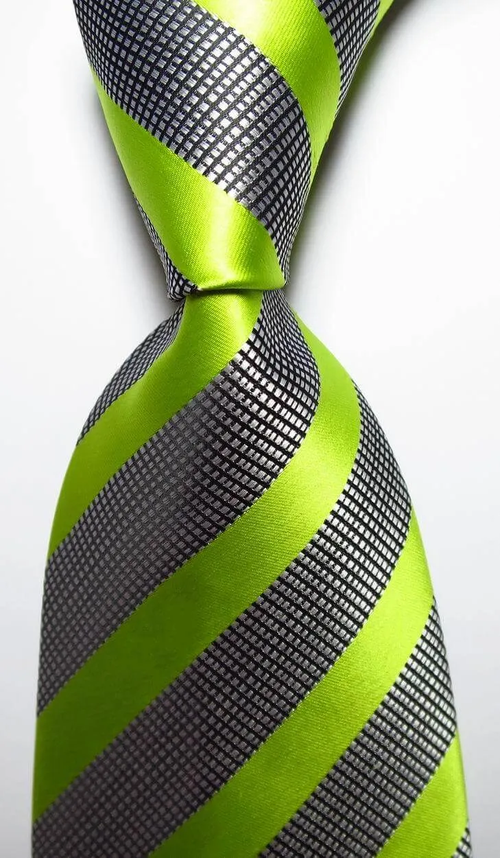 Colorful Striped Silk Neckties 100% Silk Mens Neck Tie