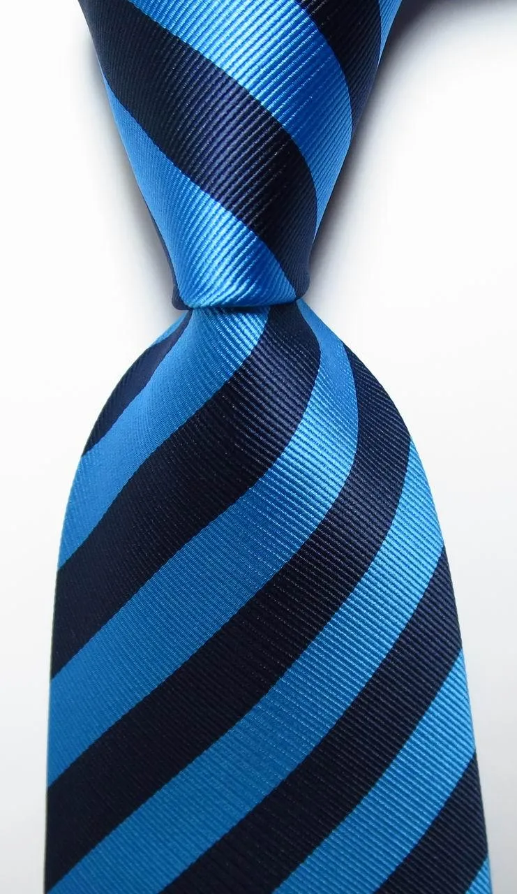 Colorful Striped Silk Neckties 100% Silk Mens Neck Tie