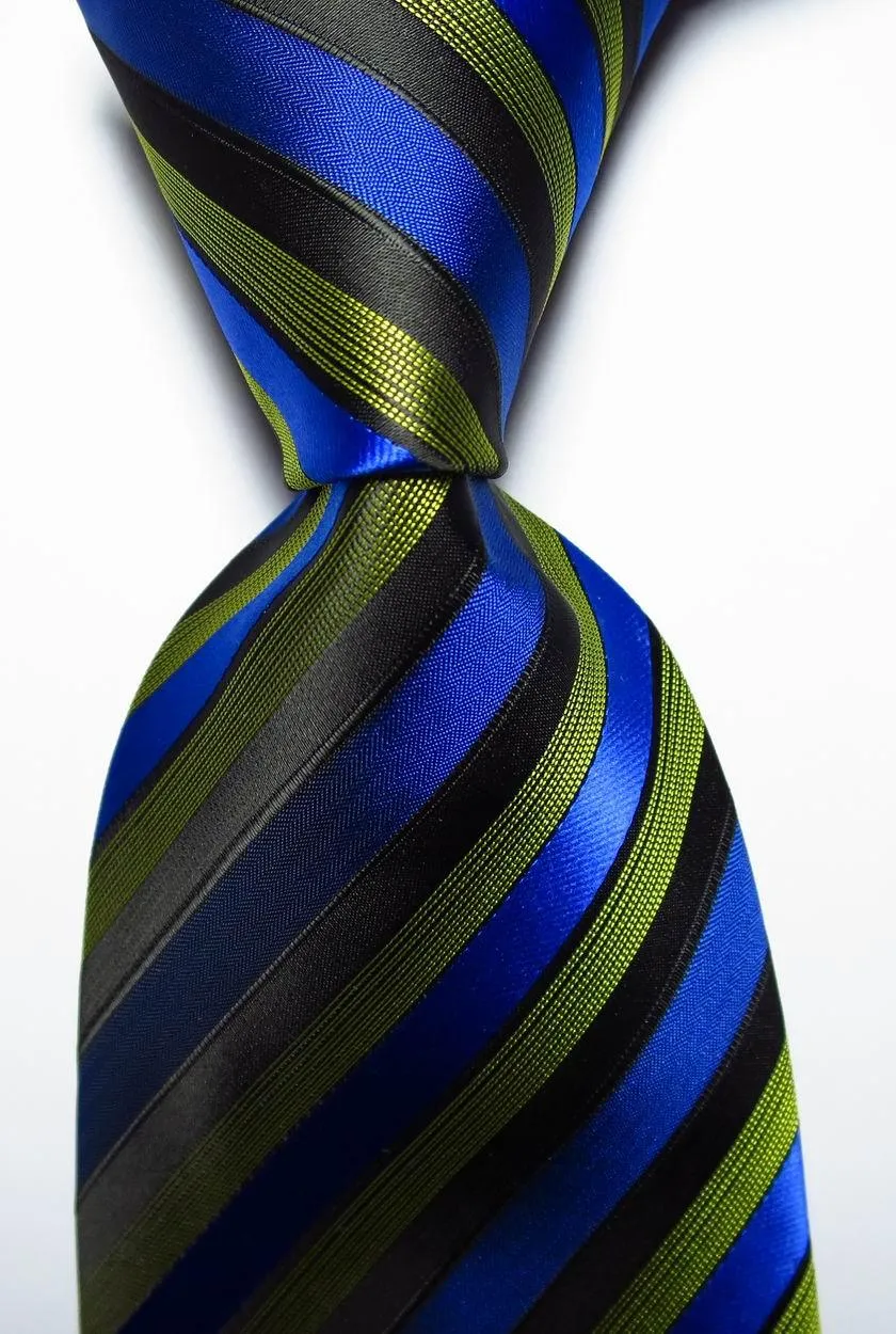 Colorful Striped Silk Neckties 100% Silk Mens Neck Tie