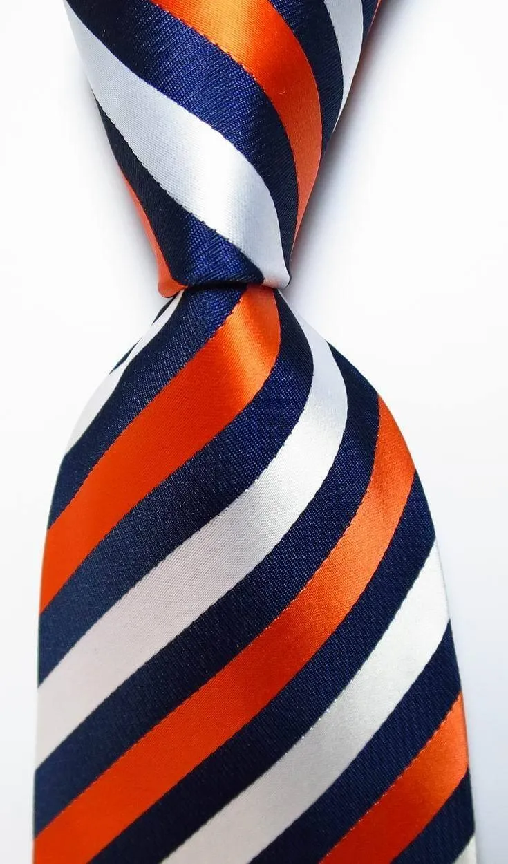 Colorful Striped Silk Neckties 100% Silk Mens Neck Tie