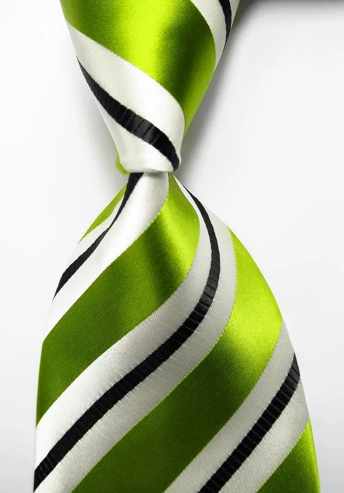 Colorful Striped Silk Neckties 100% Silk Mens Neck Tie