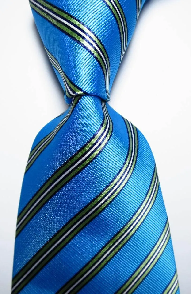 Colorful Striped Silk Neckties 100% Silk Mens Neck Tie