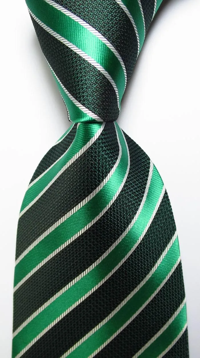 Colorful Striped Silk Neckties 100% Silk Mens Neck Tie