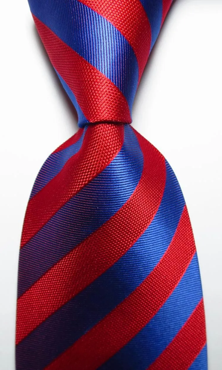 Colorful Striped Silk Neckties 100% Silk Mens Neck Tie