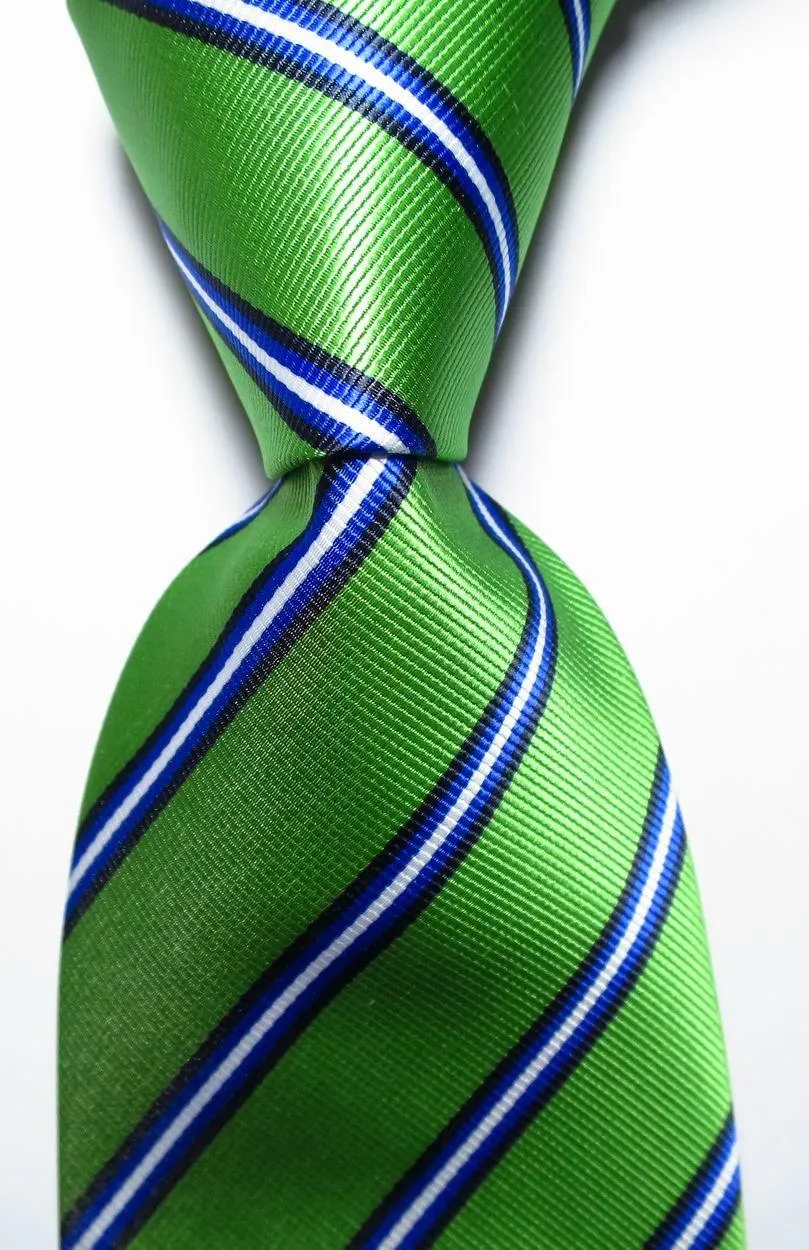 Colorful Striped Silk Neckties 100% Silk Mens Neck Tie