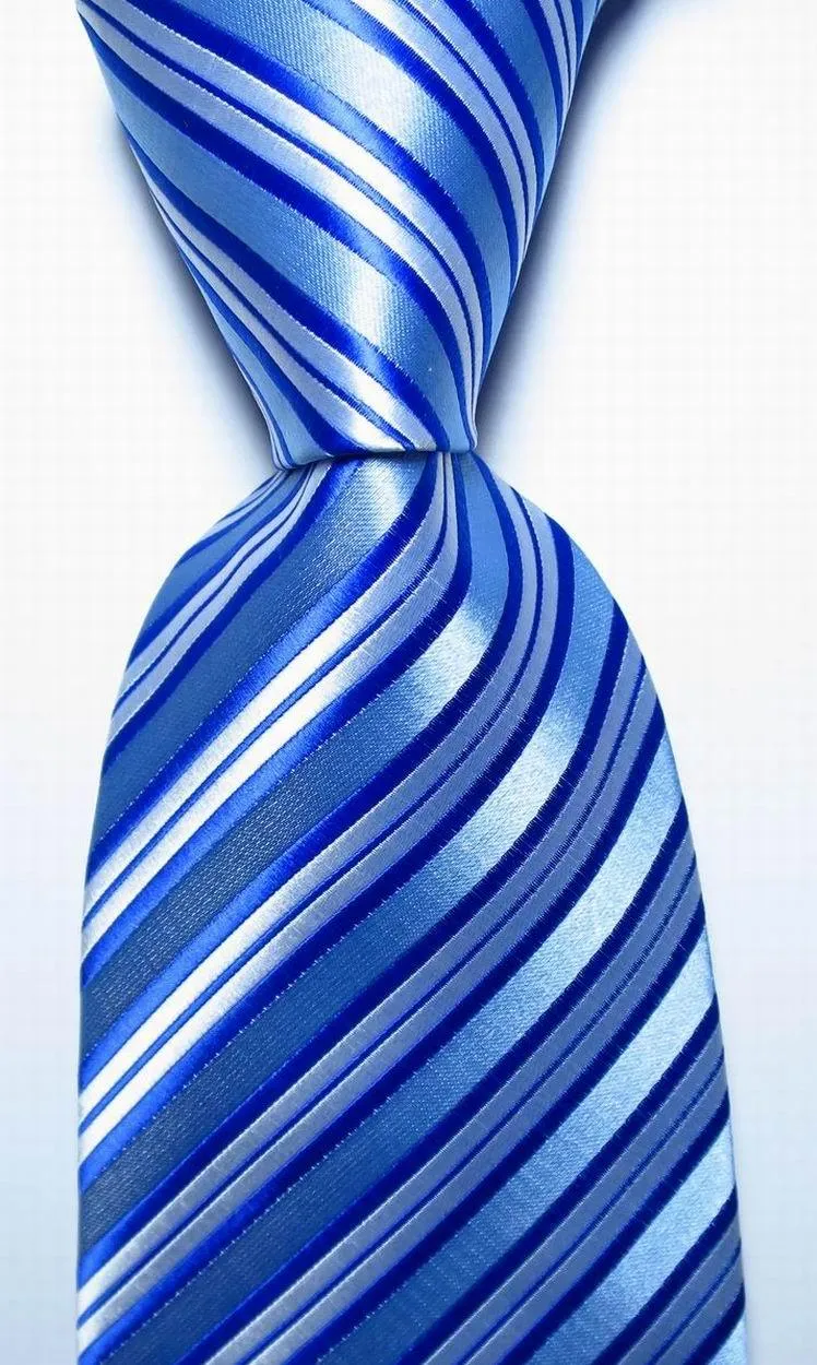 Colorful Striped Silk Neckties 100% Silk Mens Neck Tie