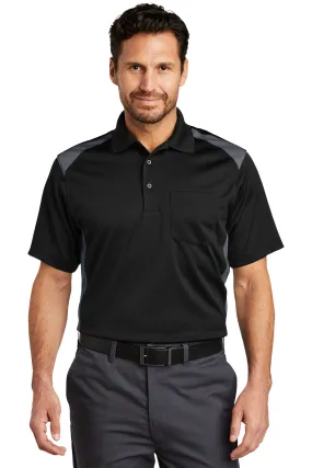 CornerStone Select Snag-Proof Two Way Colorblock Pocket Polo