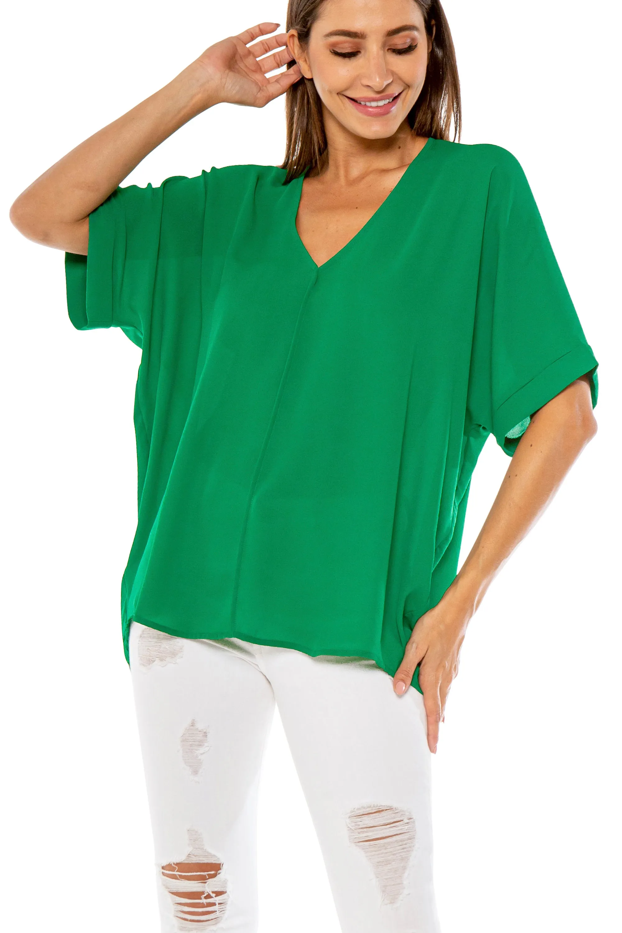 Darren V-Neck Loose Top