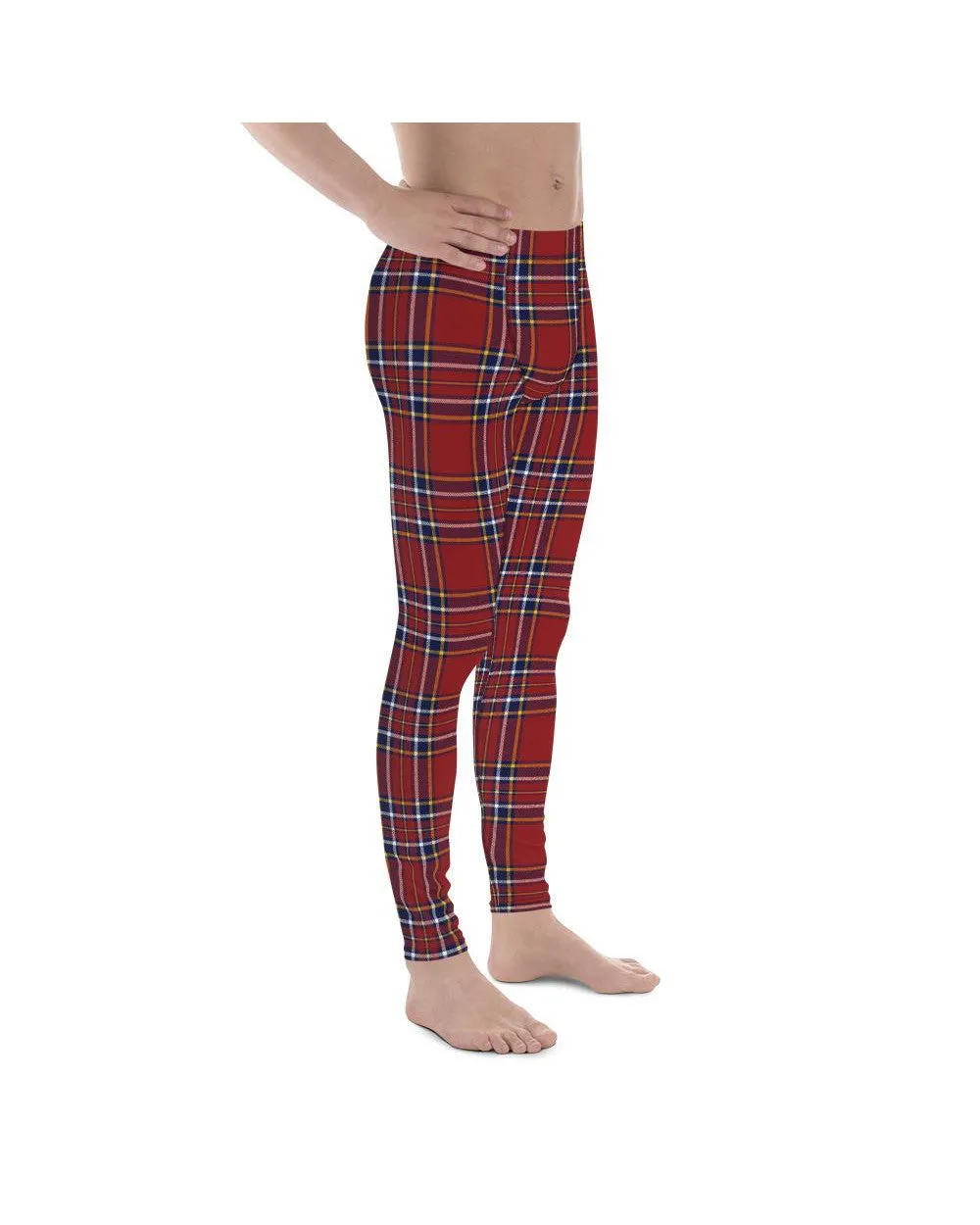 Deep Red Tartan Meggings