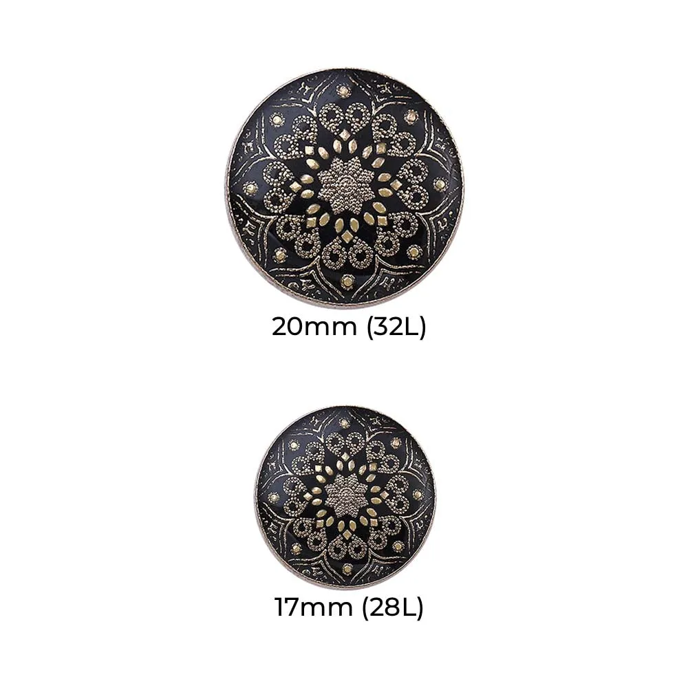 Designer Lamination Shank Metal Buttons for Ethnic Wear