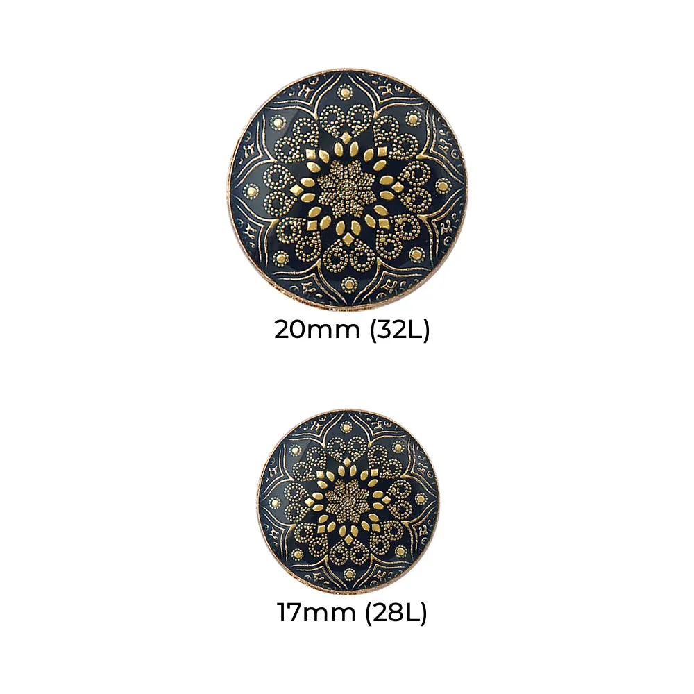 Designer Lamination Shank Metal Buttons for Ethnic Wear