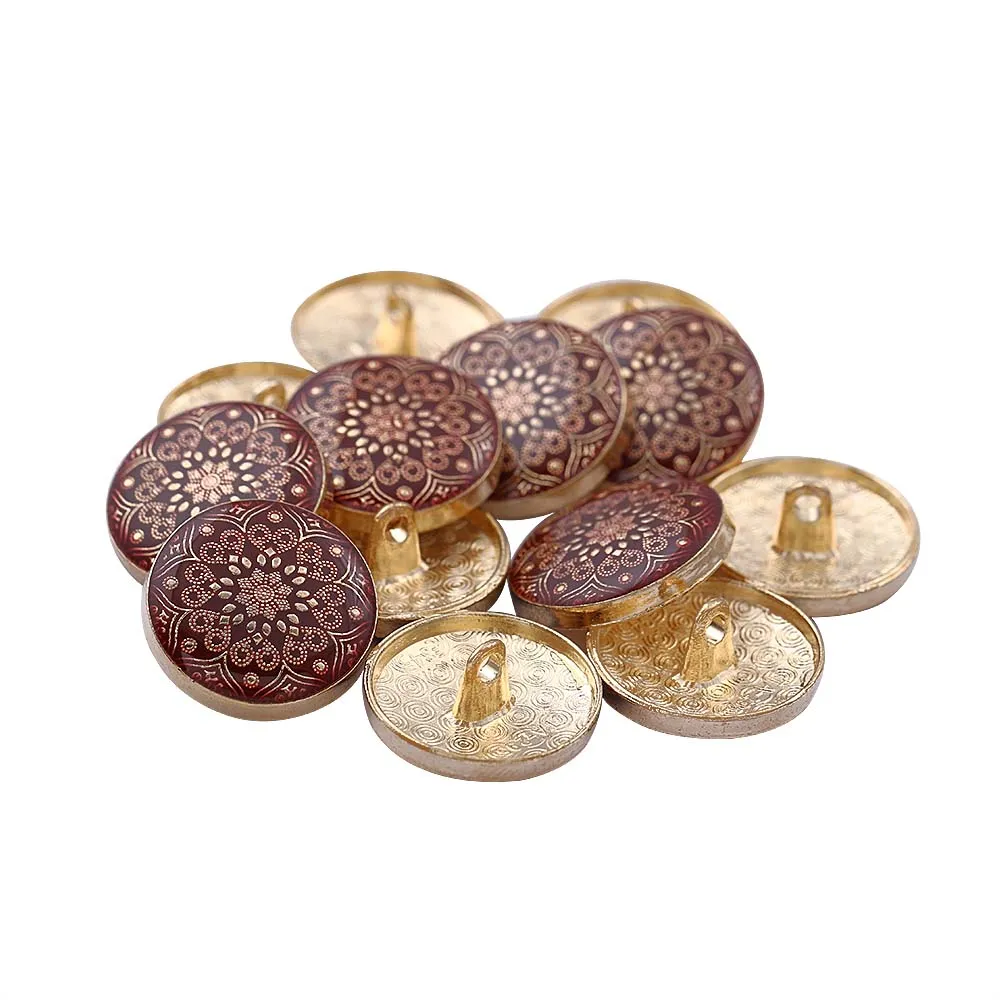 Designer Lamination Shank Metal Buttons for Ethnic Wear