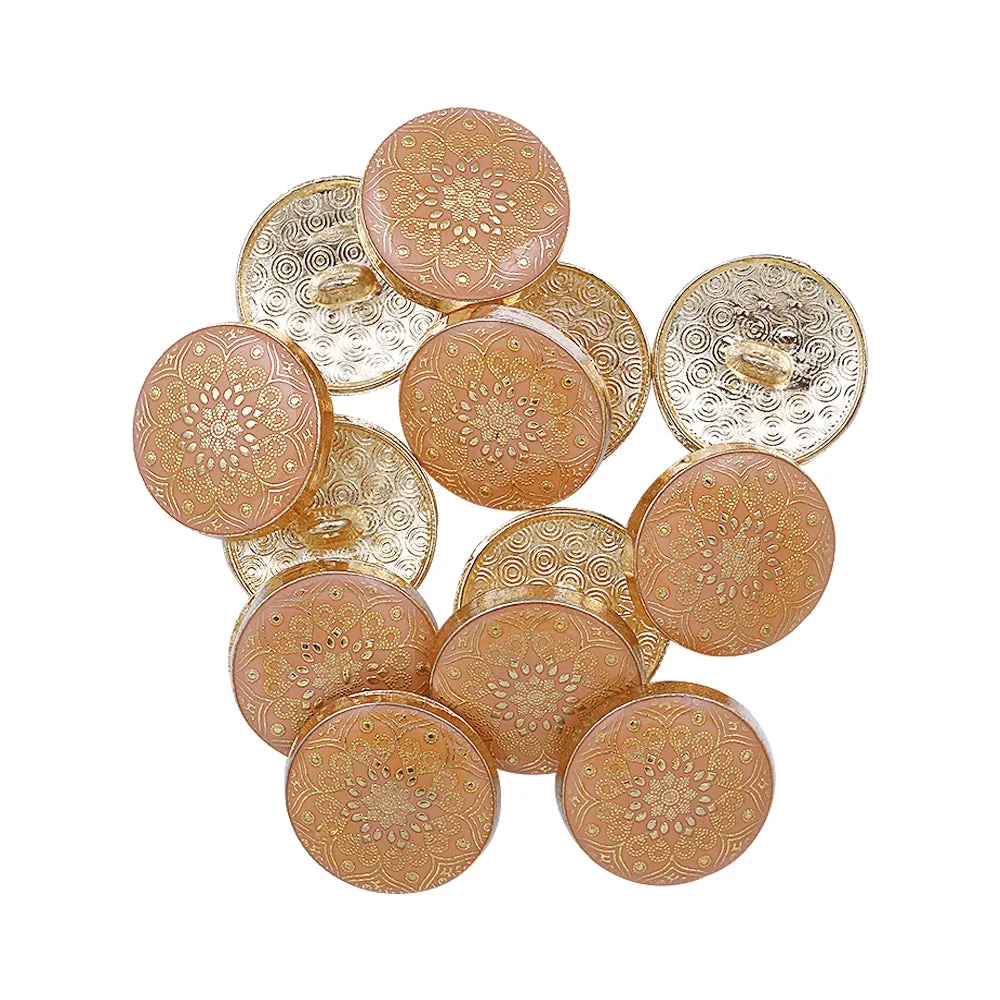 Designer Lamination Shank Metal Buttons for Ethnic Wear